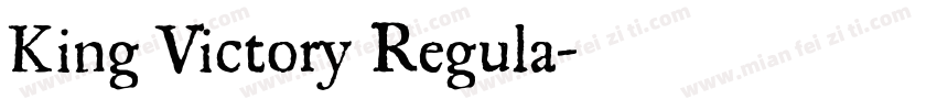 King Victory Regula字体转换